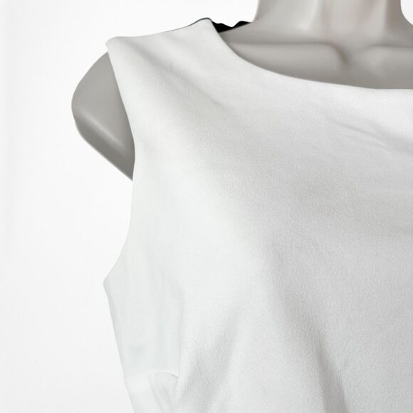 Vintage Y2K Black White Colorblock Sleeveless Wide Leg Waist Tie Jumpsuit Size M - Picture 6 of 8